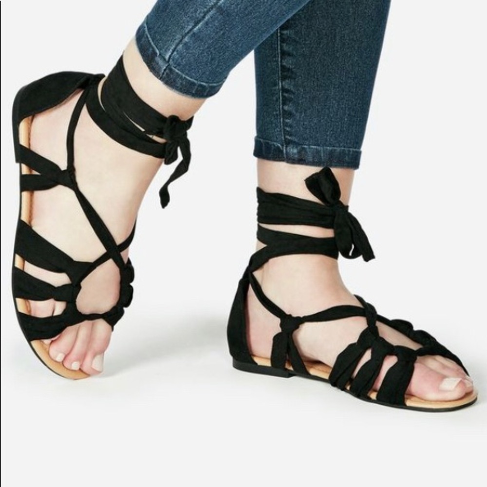 3/$20! New Lace up sandals by justfab